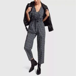 La Vie by Rebecca Taylor Chinon Floral Jumpsuit in Midnight Size M